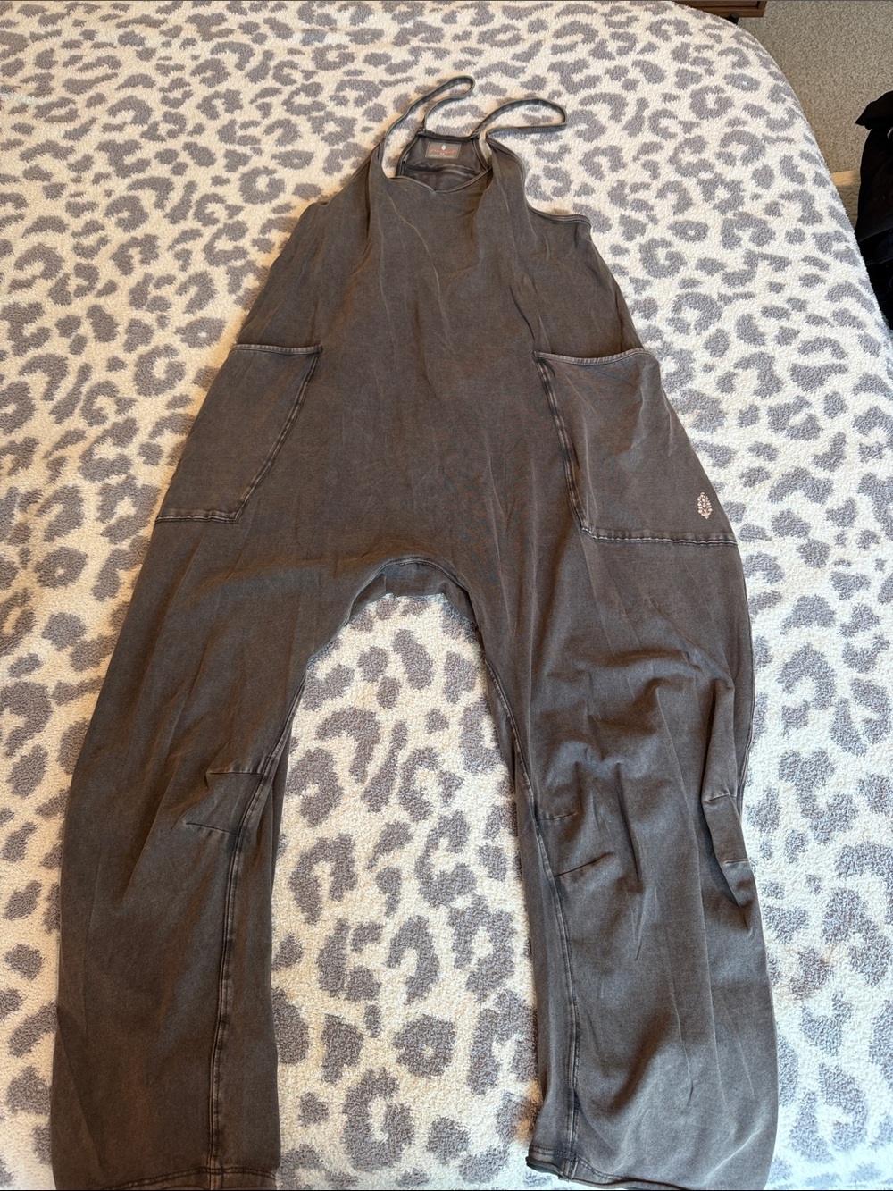 FP Movement by Free People Charcoal Gray Hot Shot Onsie